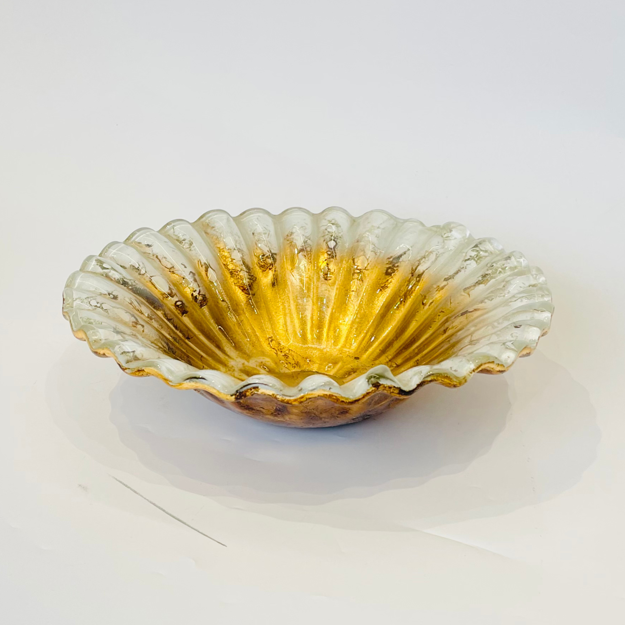 Luxury Gold Glass Bowl  Italy Edition
