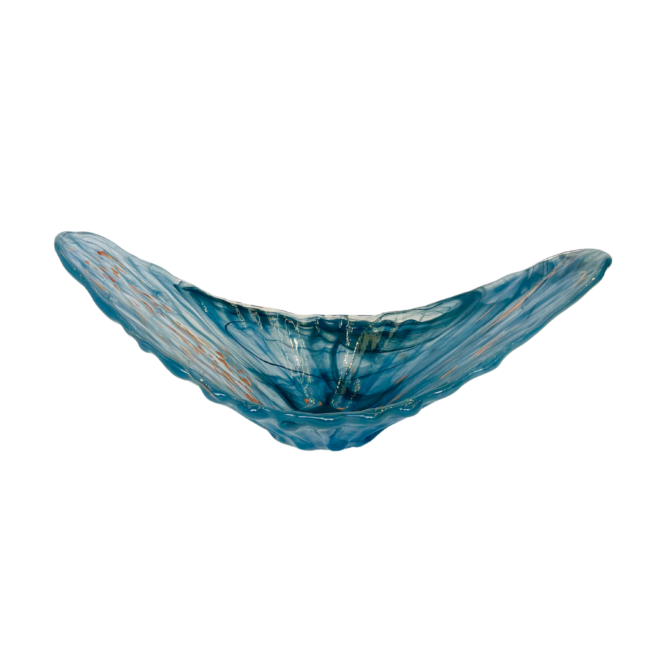 Italian Blue Glass Bowl