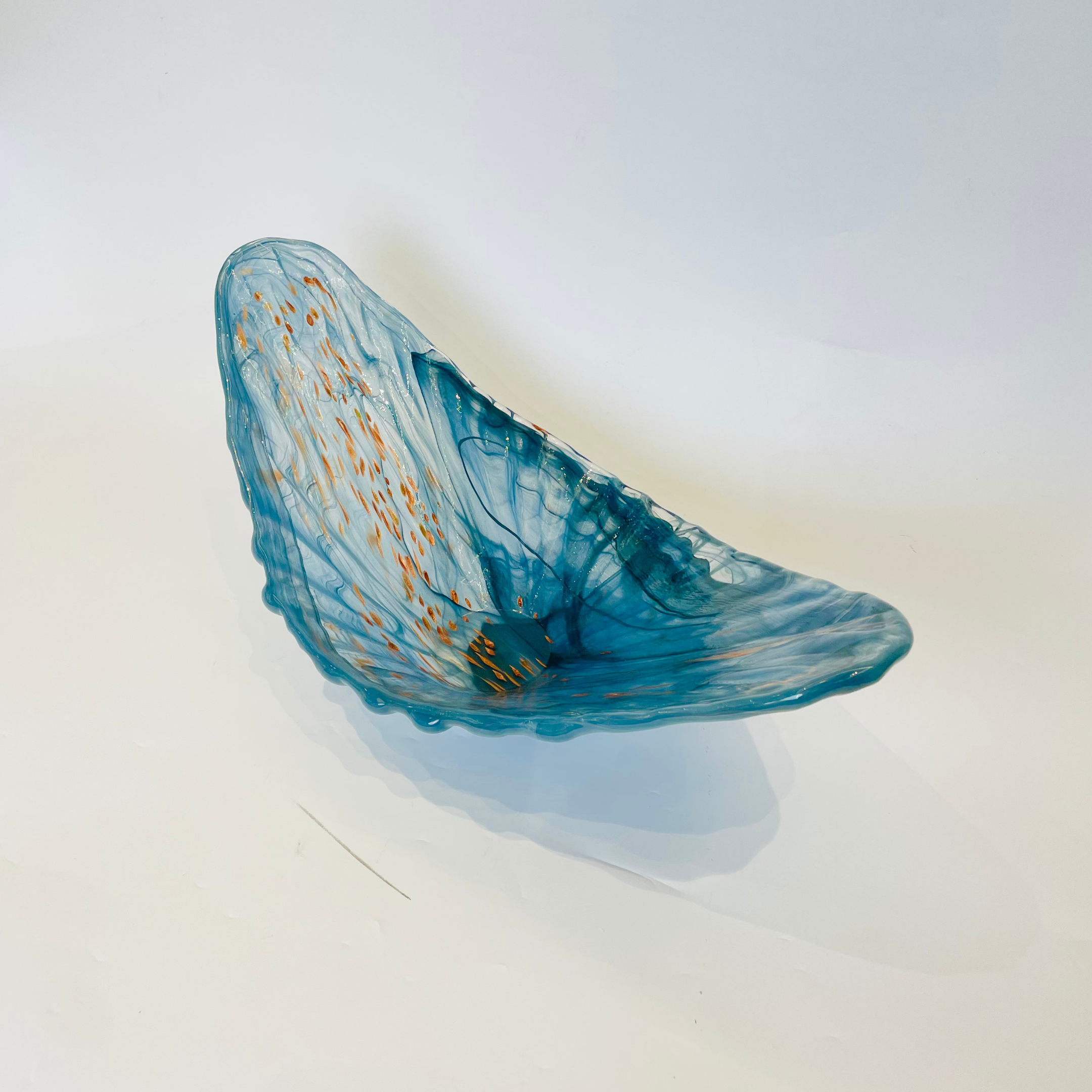 Italian Blue Glass Bowl