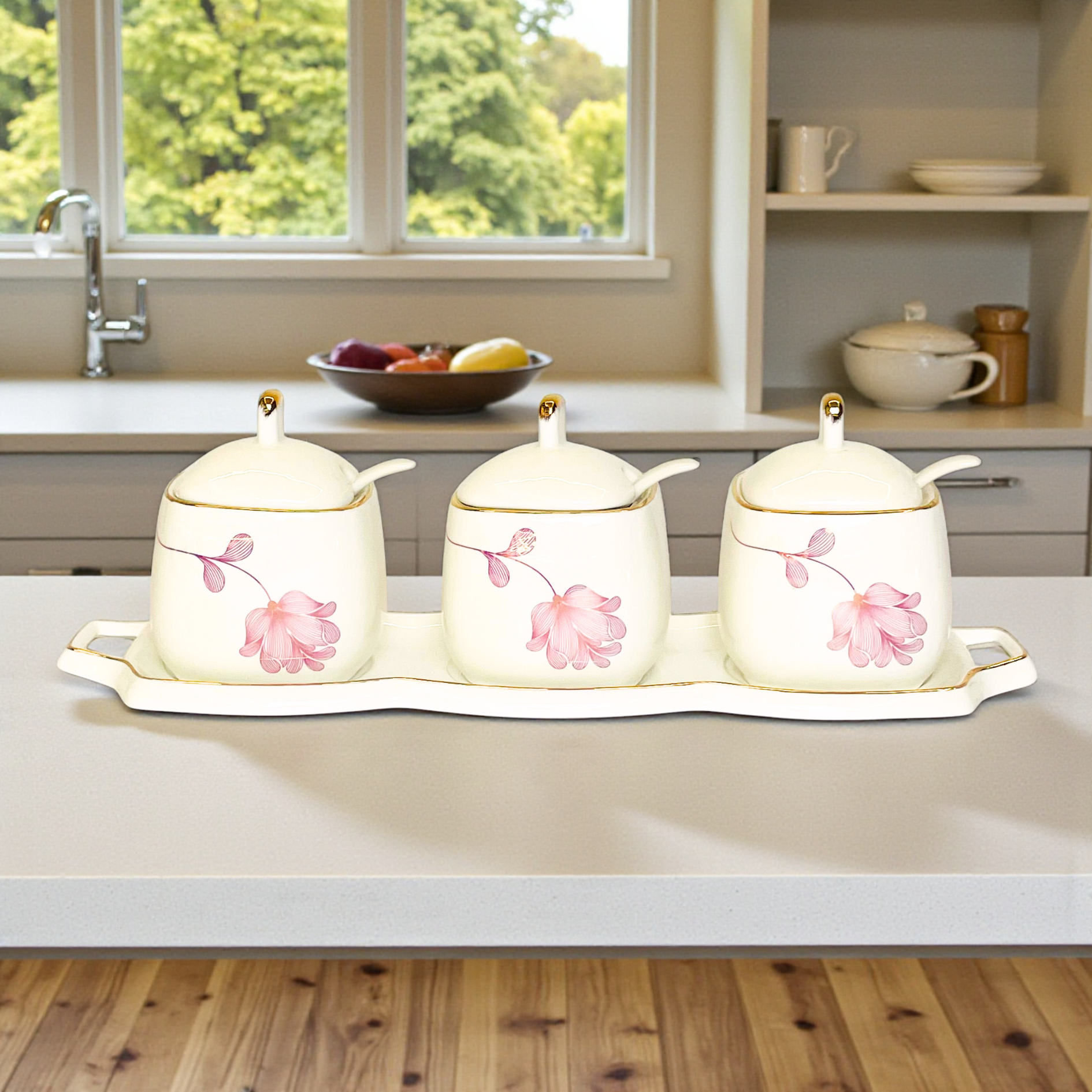 Modern Elegance 3Pc Jar Set