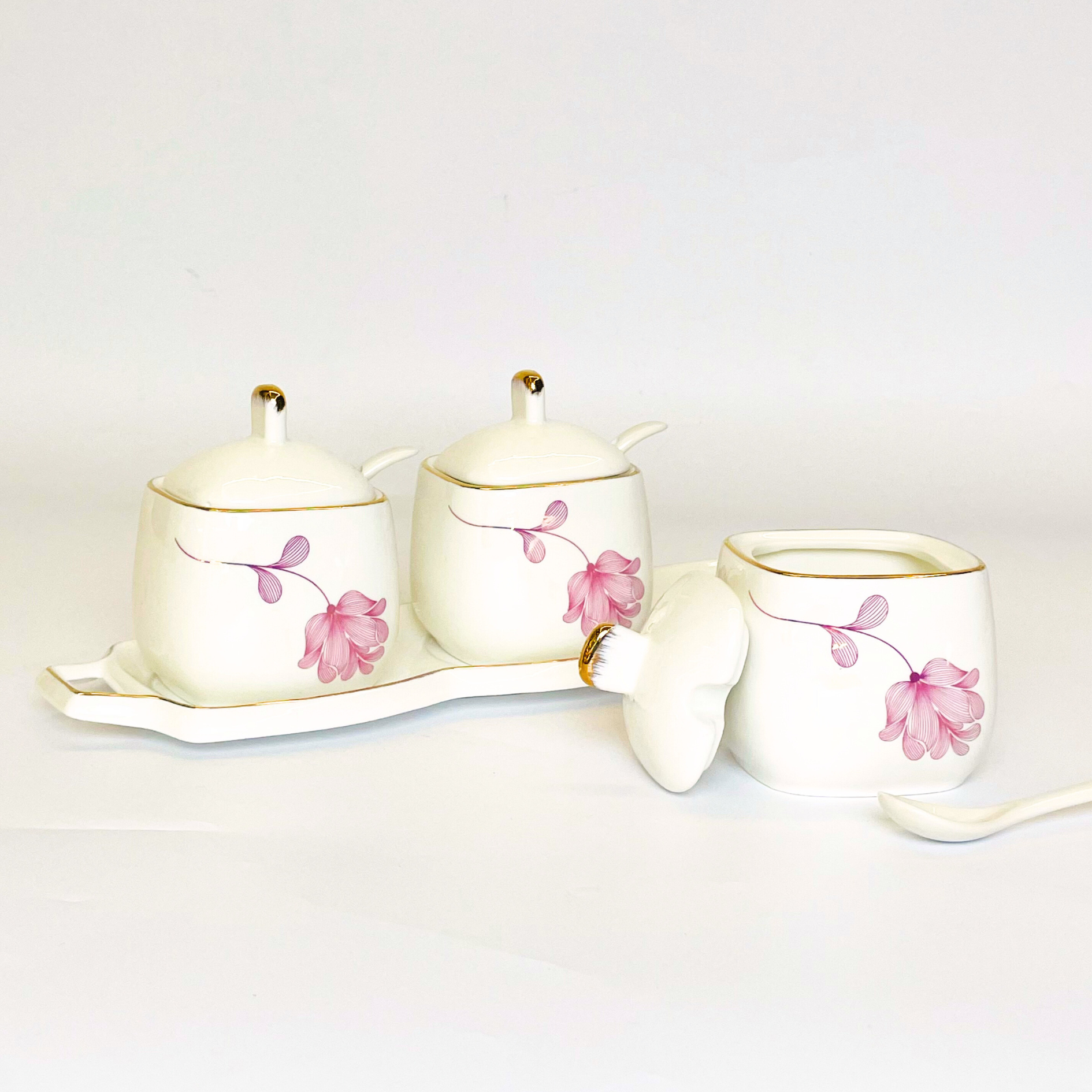 Modern Elegance 3Pc Jar Set