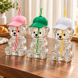 Teddy Bear Glass Sipper