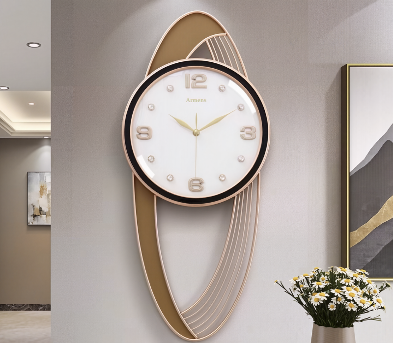 Aurora Gold Designer Wall Clock