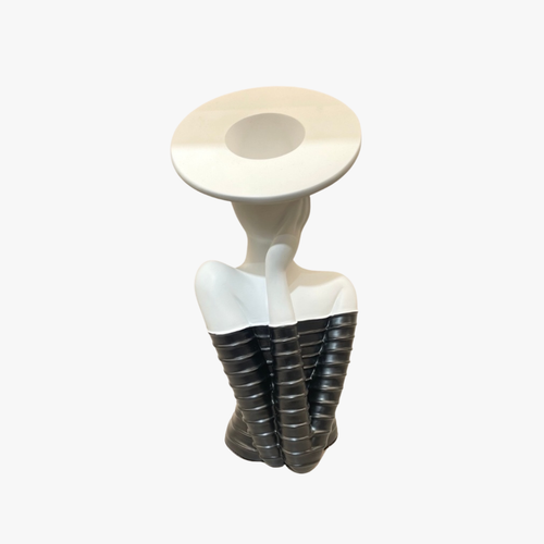Modern Black and White Female Vase