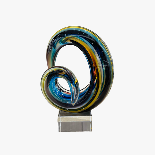 Elegant Spiral Ribbon Sculpture