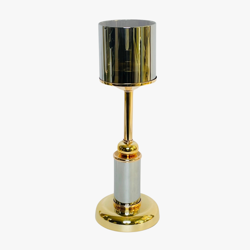 Lumina Mixed-Metal Luxury Candle Stand
