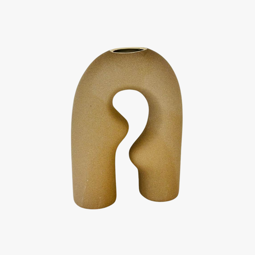 Elegant Organic Arch Ceramic Vase