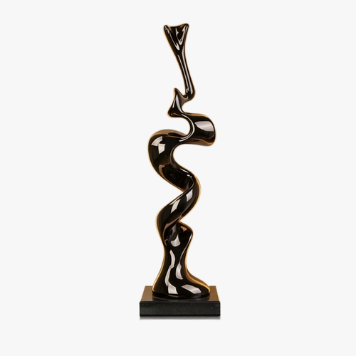 Modern Infinite Flow Ribbon Figurine
