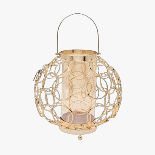 Luxury Gold Wire Cage Lantern
