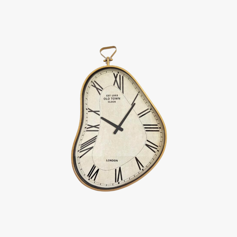 Liquid Time Modern Asymmetric Wall Clock
