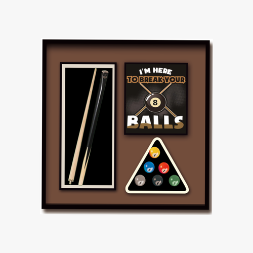 Elegant Eight Ball 3D Wall Art Decor