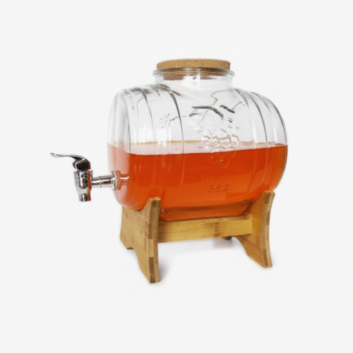 1 Gallon Drink Dispenser with Spigot and Cork Lid
