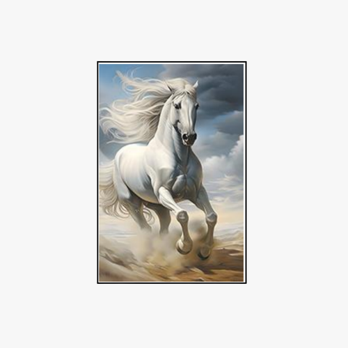 The Stallion Vertical Canvas Wall Art