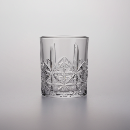 Elegant Geometric Cut Glasses Set of 6
