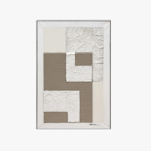 Textured Earth & Origami 3D Wall Art