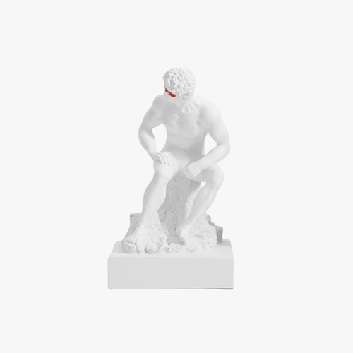 Renaissance Seated Male Figure Sculpture