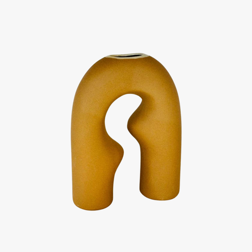 Elegant Organic Arch Ceramic Vase