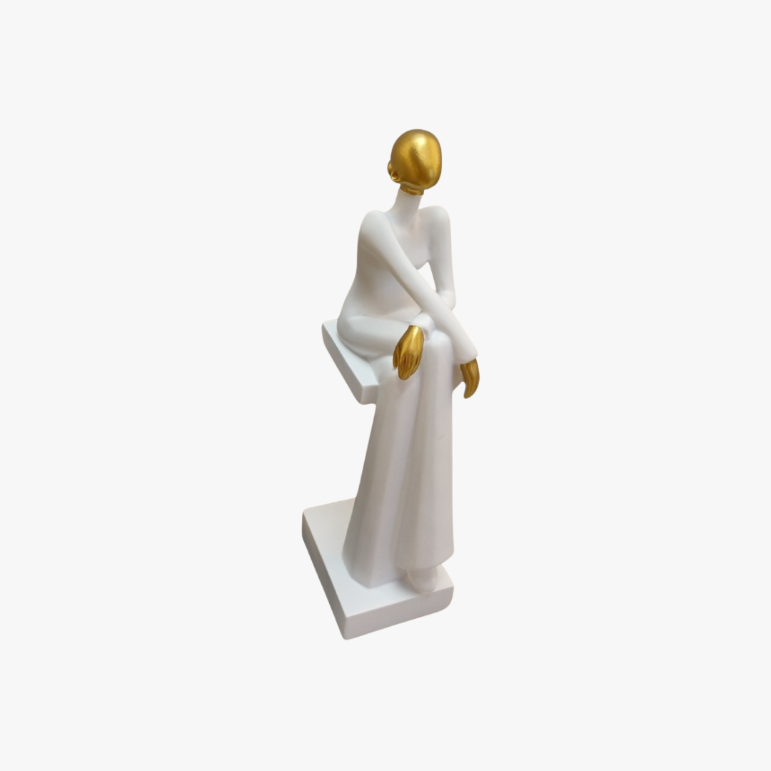 Minimalist Seated Female Figurine