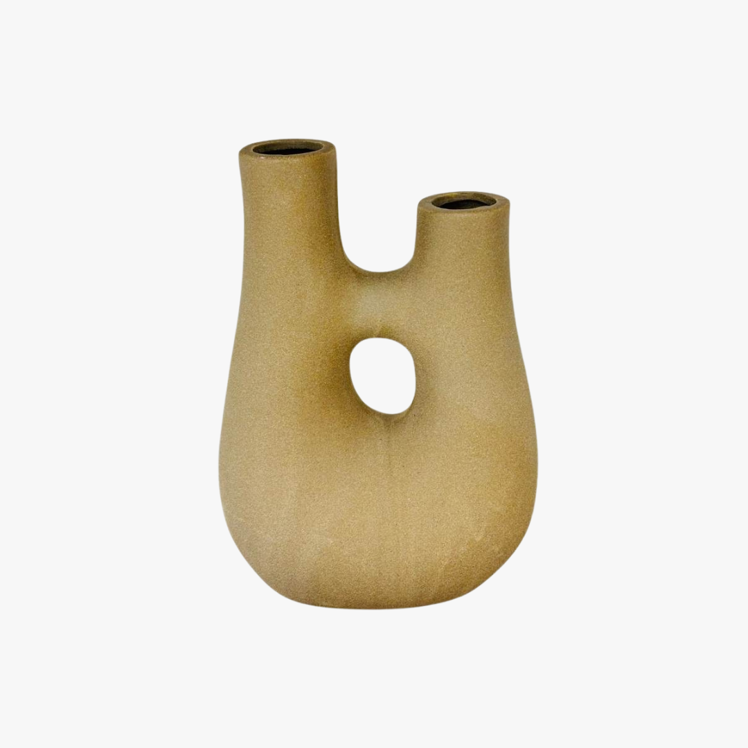 Modern Ceramic Double Spout Vase