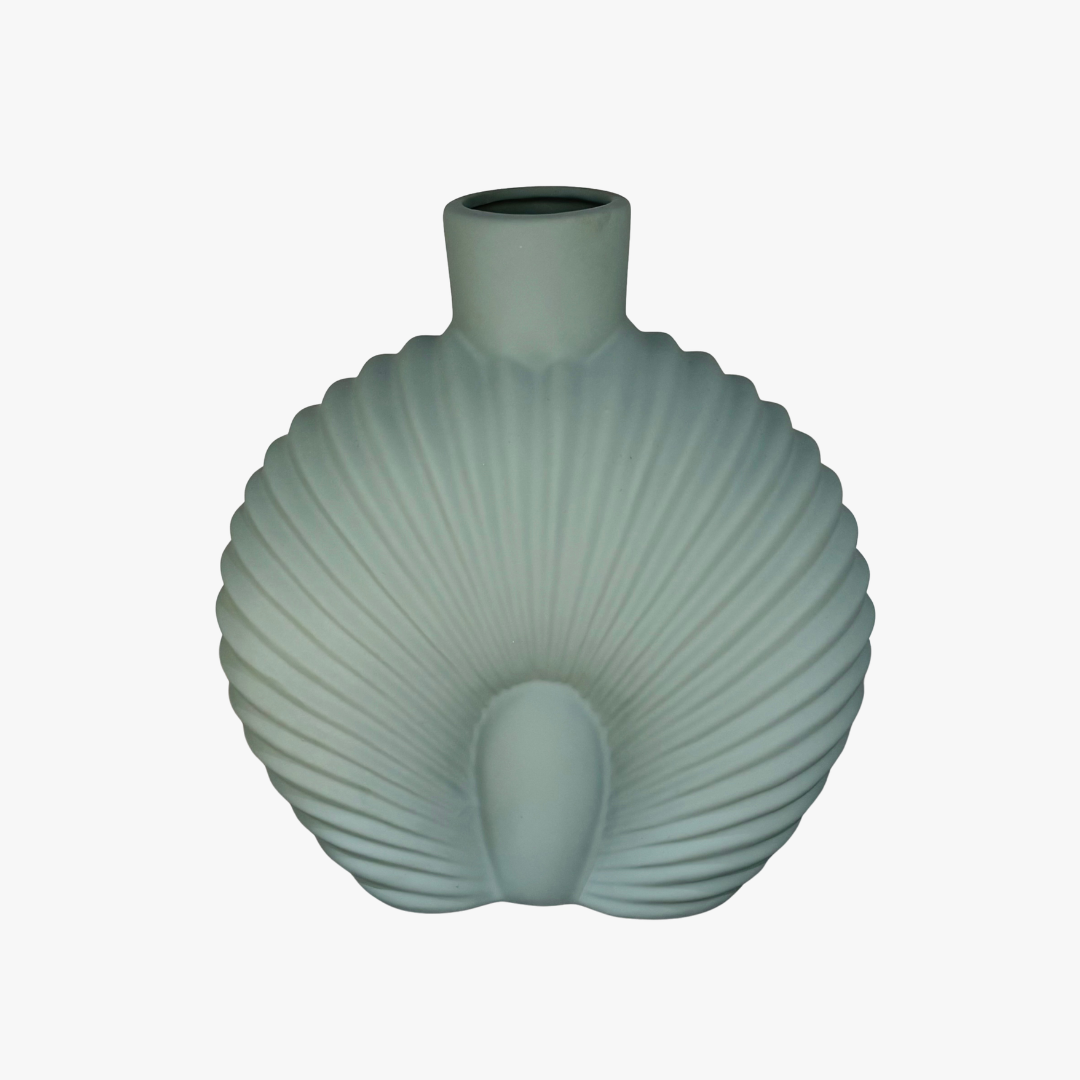 Elegant Ocean Crest Open Top Vase