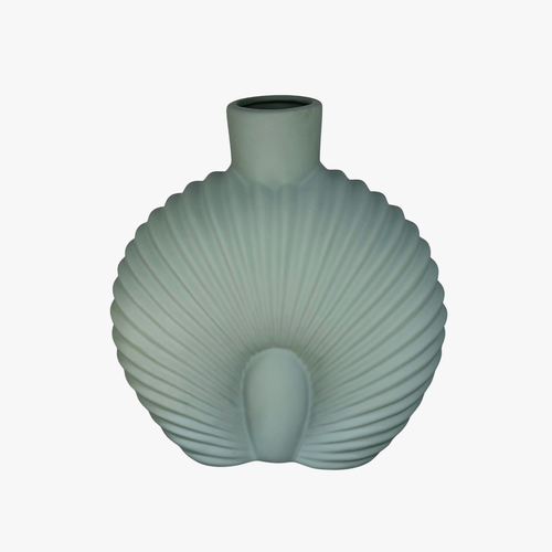 Elegant Ocean Crest Open Top Vase