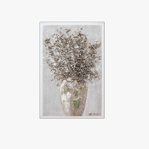 Antique Blossom Vase 3D Canvas Wall Art