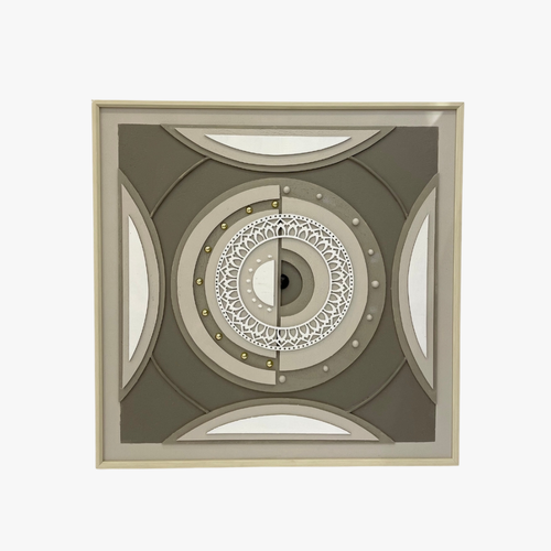 Astral Compass 3D Geometric Mandala Art