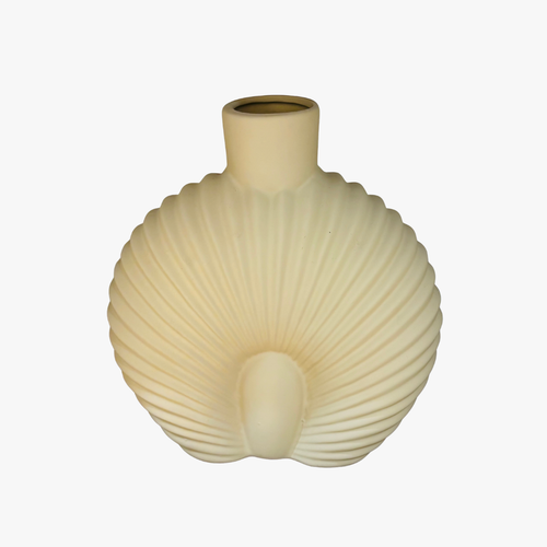 Elegant Ocean Crest Open Top Vase