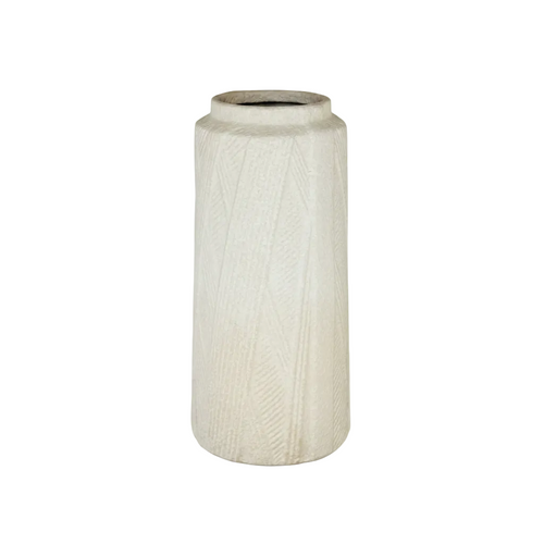 Minimalist Ceramic Cylindrical Vase