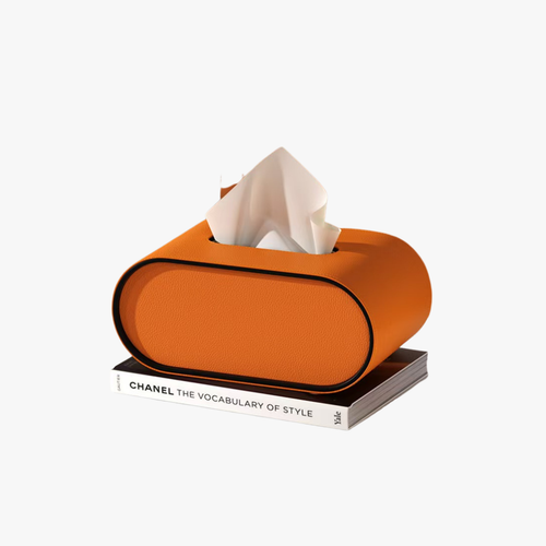 Modern Oval PU Tissue Box Cover