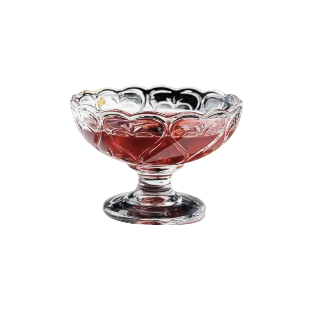Clear Crystal Bowls with Edges Set of 6