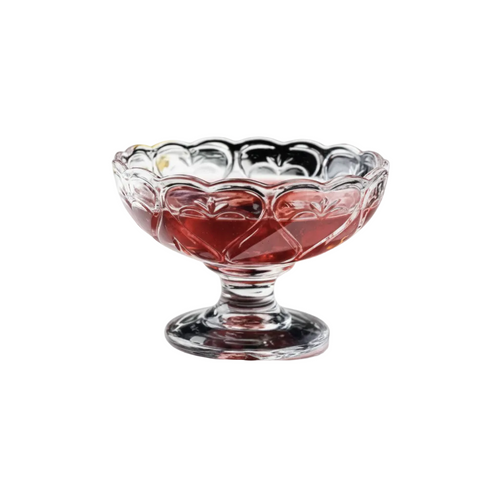 Clear Crystal Bowls with Edges Set of 6
