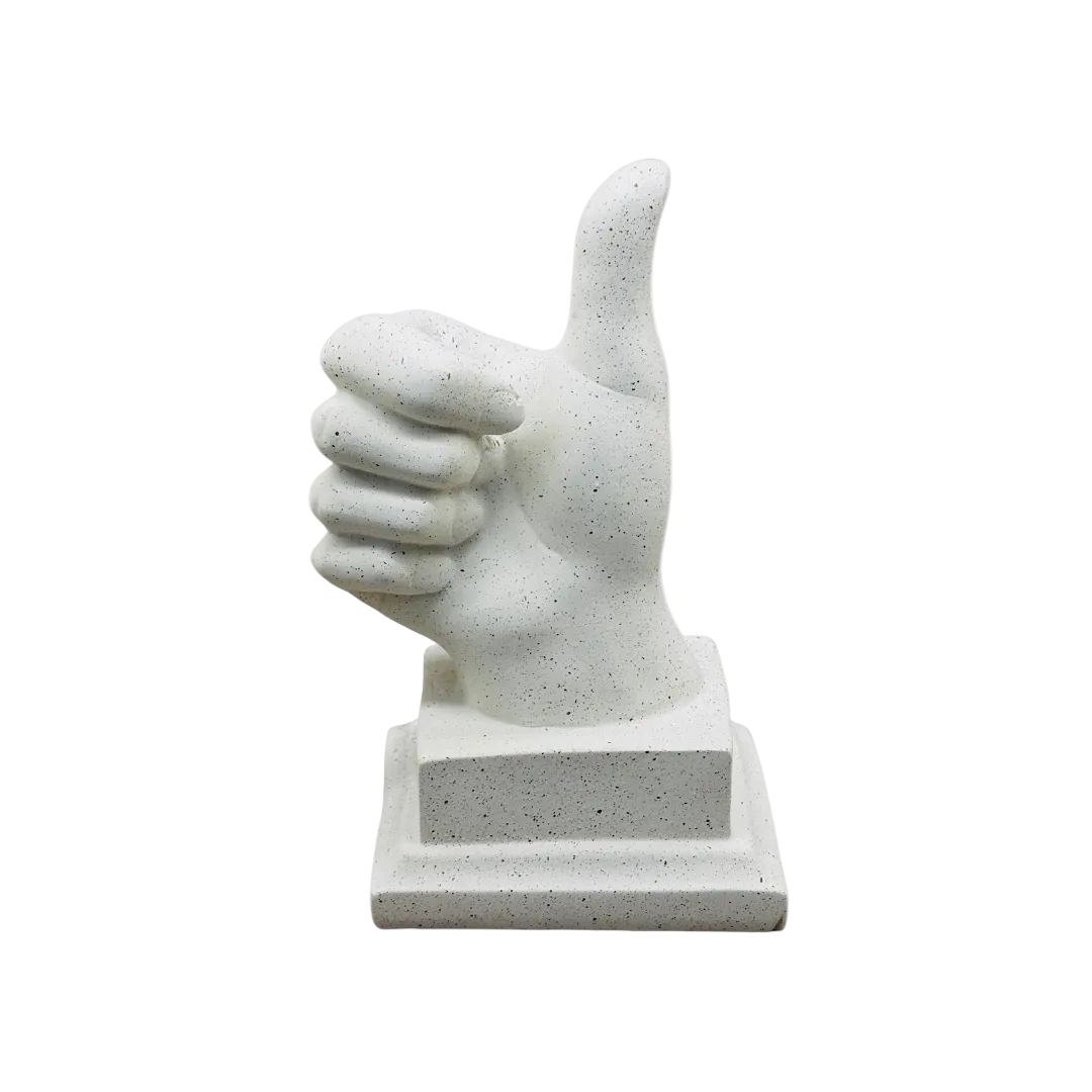 Elegant Thumbs Up Hand Sign Showpiece