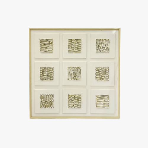 Elegant Square 9-Piece Grid Canvas Wall Art