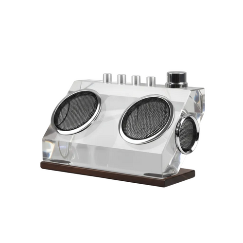 Luxury Crystal Glass Speaker Showpiece