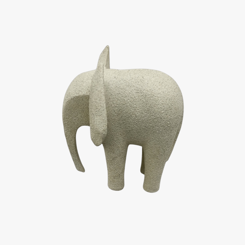 Minimalist Curved Elephant Sculpture