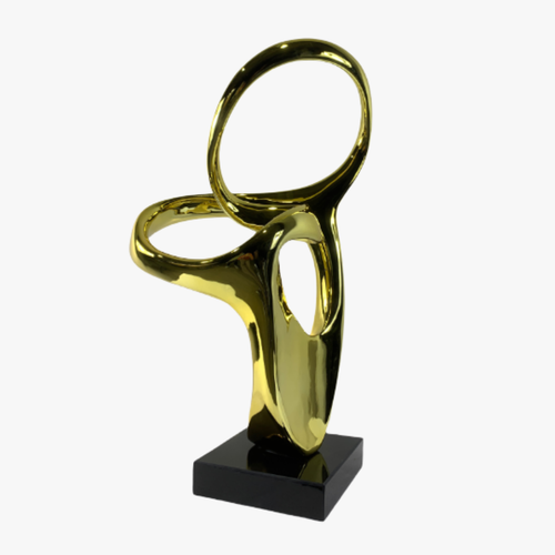 Luxury Gold Abstract Art Sculpture