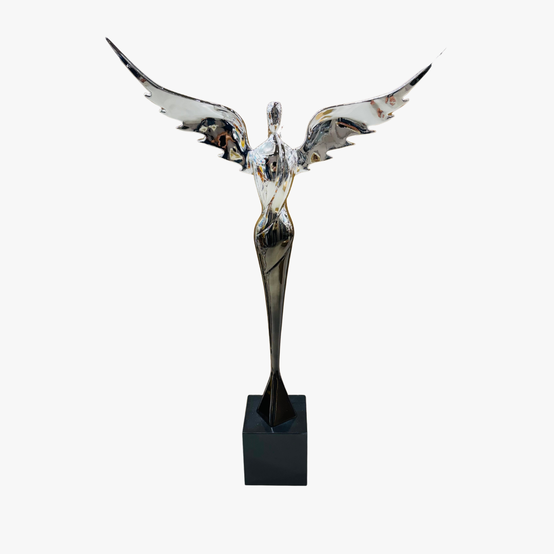 Elegant Ascending Angel Figurine