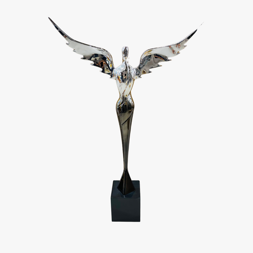 Elegant Ascending Angel Figurine