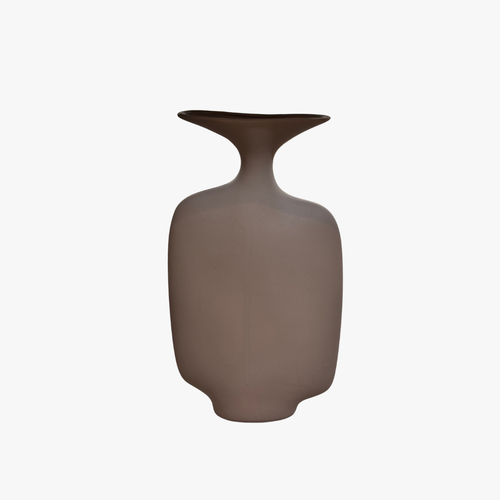 Minimalist Matte Ceramic Flask Vase