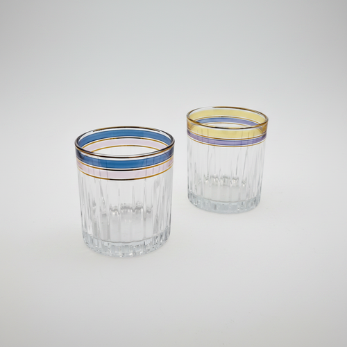 Royal Gold Rimmed Glasses Set of 6