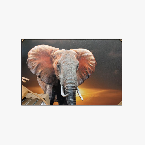 Elegant African Elephant Canvas Wall Art