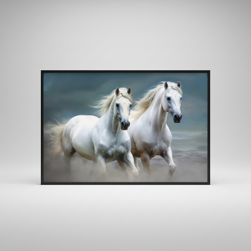 Modern Equestrian Wild Animal Canvas Art