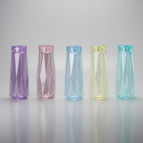 Modern Geometric Diamond Cut Water Bottles