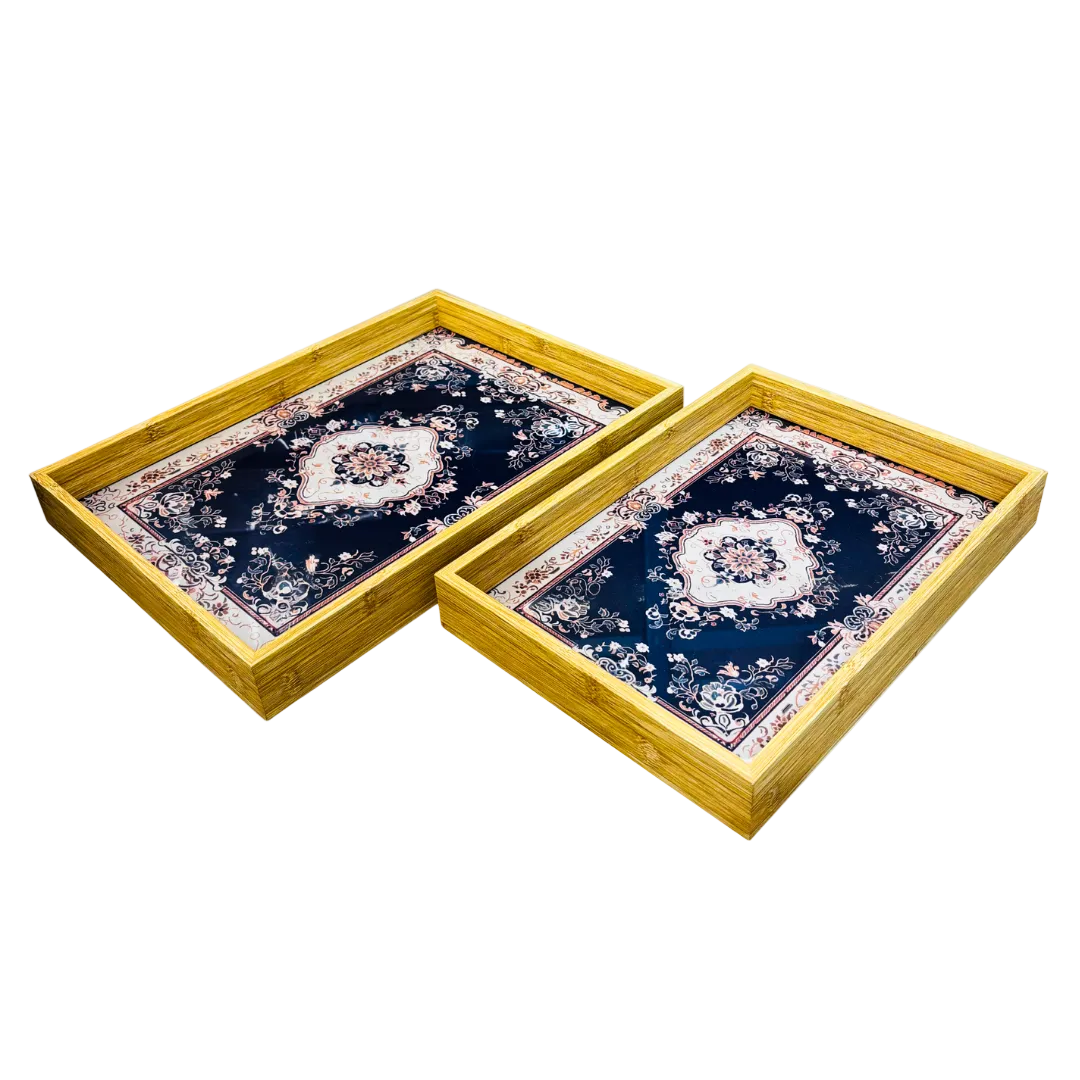 Royal Persian Print Serving Tray Set