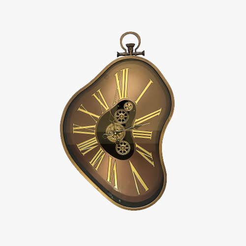 Vintage Bronze Steampunk Gear Clock