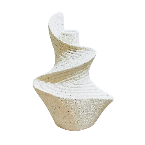 Spiral Sculptural Bud Vase