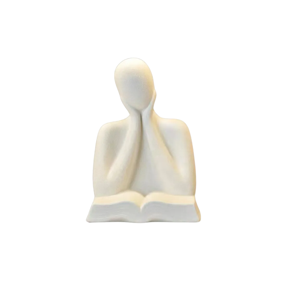 Minimalist Thinker Statue Showpiece
