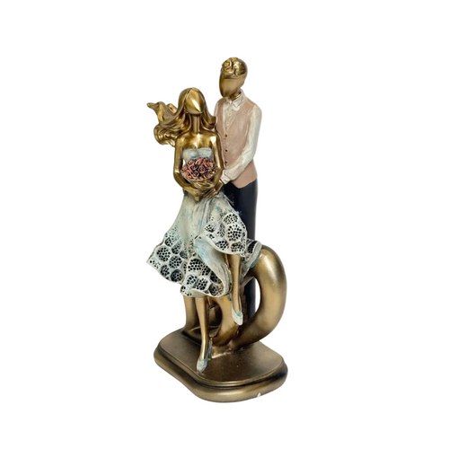 Abstract Bride & Groom Figurine