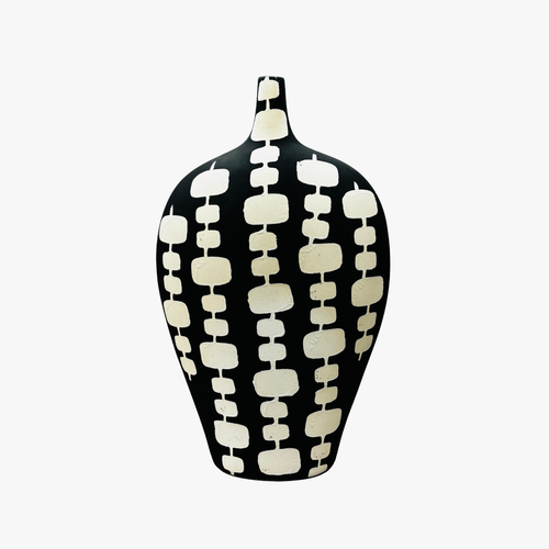 Modern Geometric Dotted Ceramic Vase
